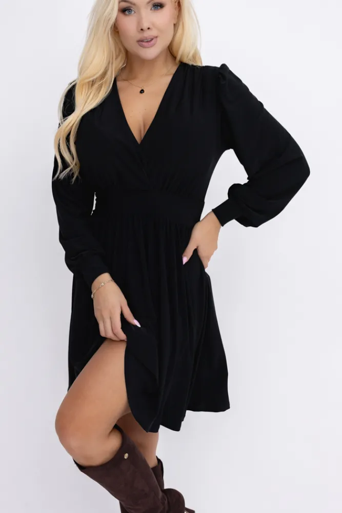 Polski Czarna Sukienka NORENTI