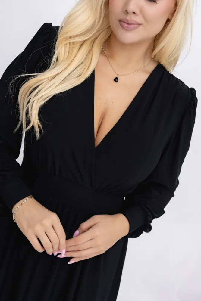 Polski Czarna Sukienka NORENTI