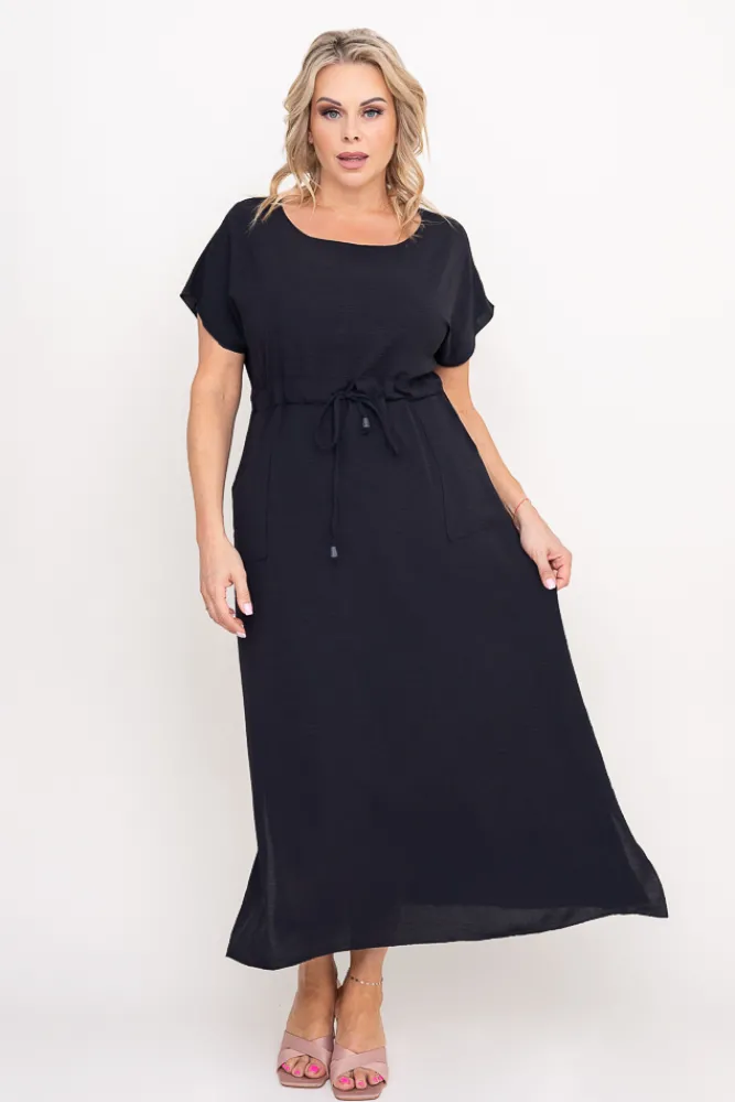 Polski Czarna Sukienka PIRMENO