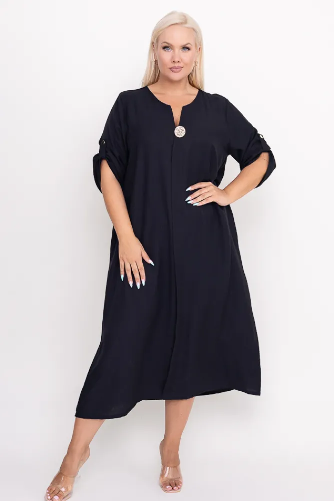 Polski Czarna Sukienka RAYLE