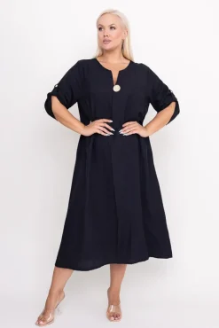 Polski Czarna Sukienka RAYLE