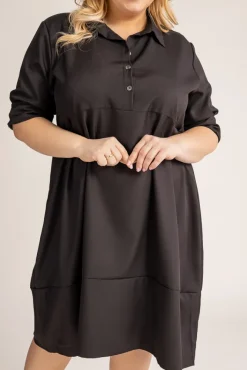 Polski Czarna Sukienka SENTAYA