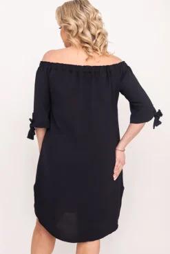 Polski Czarna Sukienka VALENCIA