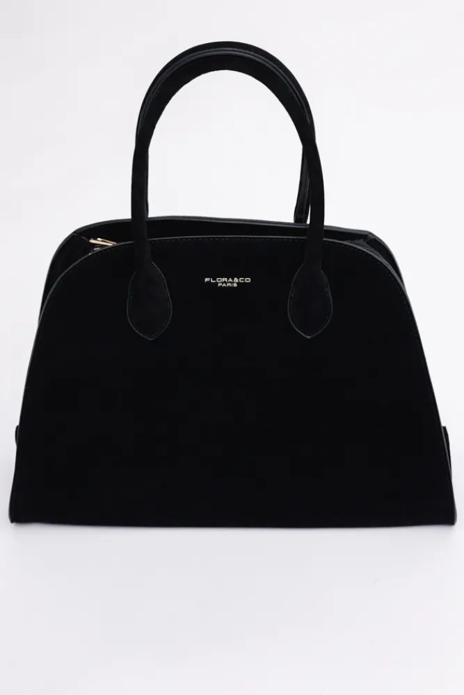 Damskie Polski Czarna Torebka zamszowa YENELI