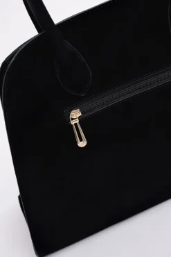 Damskie Polski Czarna Torebka zamszowa YENELI