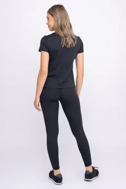 Polski Czarne Legginsy sportowe SPINTI