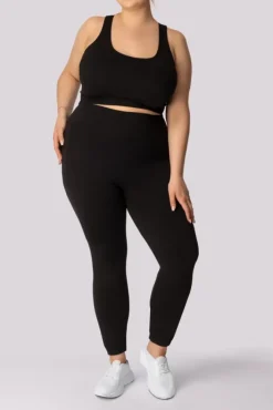 Polski Czarne Legginsy z kieszonką BASE