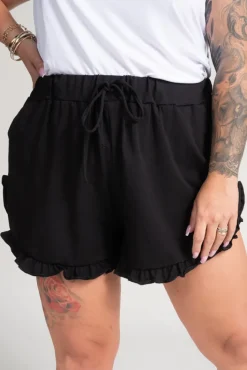 Damskie Polski Czarne Spodenki MALIBU