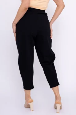 Damskie Włoski Czarne Spodnie 7/8 BARTISIA