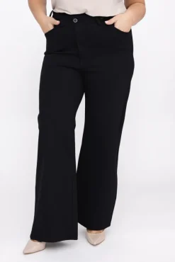 Damskie Włoski Czarne Spodnie BENERDI