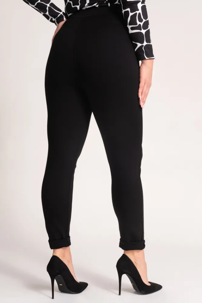 Damskie Włoski Czarne Spodnie CIRIA