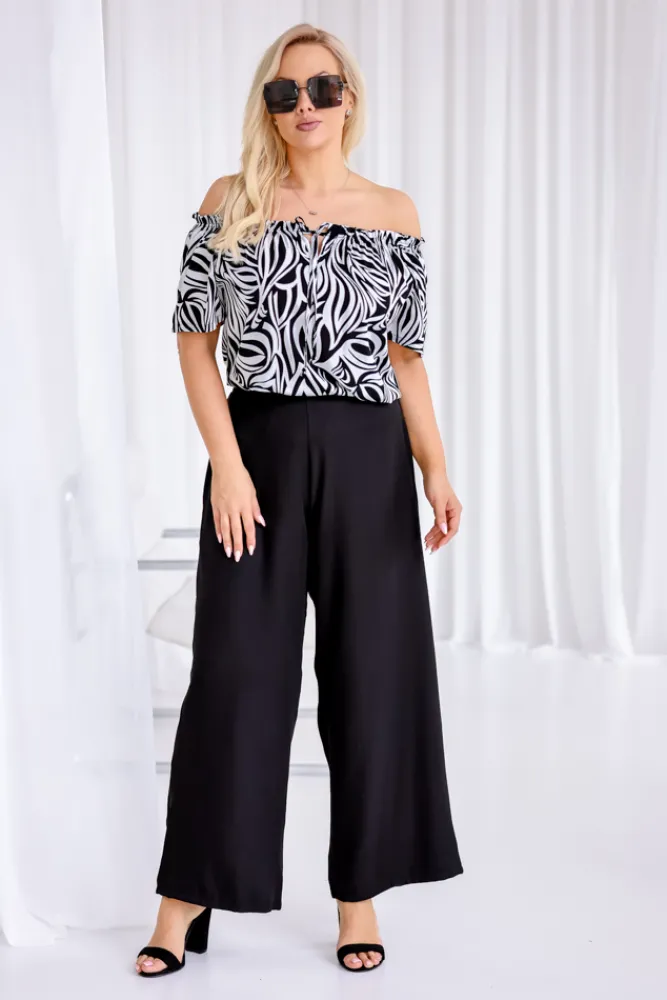 Damskie Polski Czarne Spodnie DALIEN