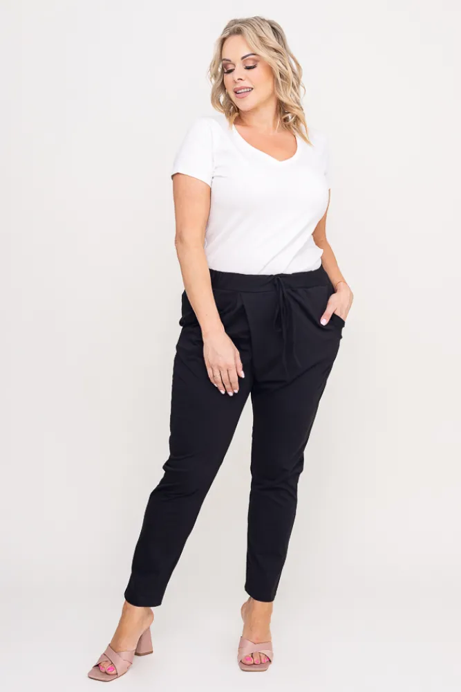 Damskie Polski Czarne Spodnie LOTARIO