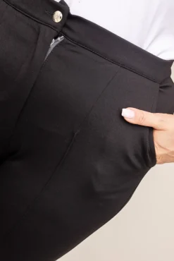 Damskie Polski Czarne Spodnie PUNTURI