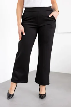 Damskie Włoski Czarne Spodnie WANTERO