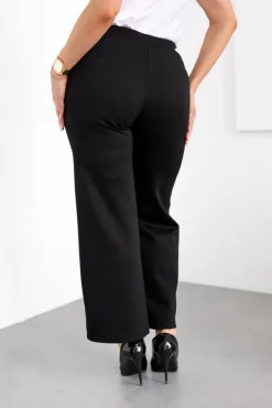 Damskie Włoski Czarne Spodnie WANTERO