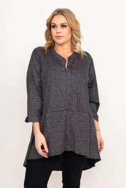 Damskie Polski Czarno-srebrna Bluzka brokatowa ONDI