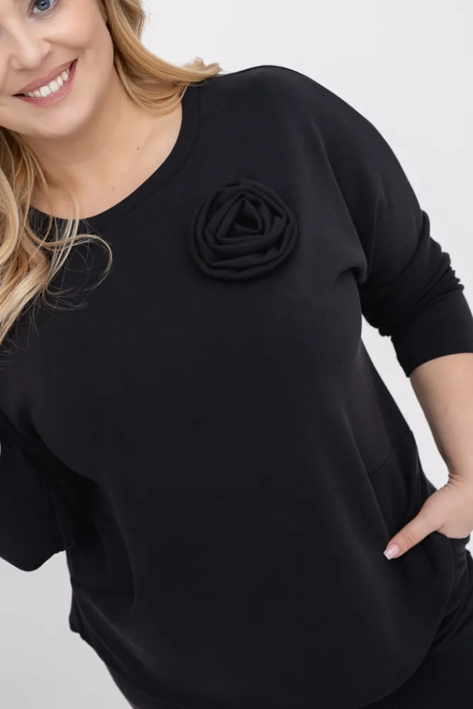 Damskie Włoski Czarny Dres SIADORI