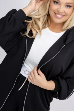 Damskie Włoski Czarny Komplet dresowy WERAGIO