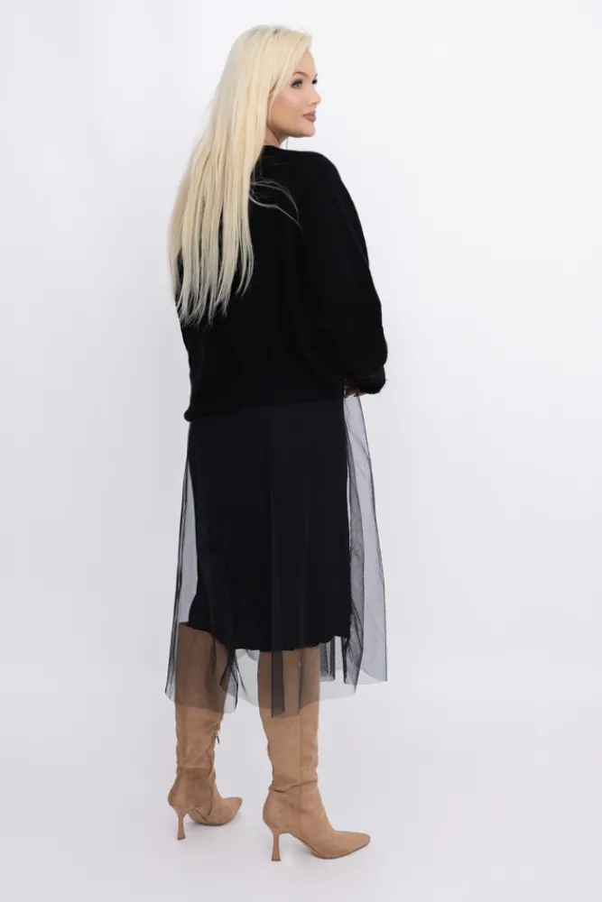 Damskie Włoski Komplet ze sweterkiem AMELIE