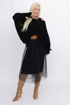 Damskie Włoski Komplet ze sweterkiem AMELIE