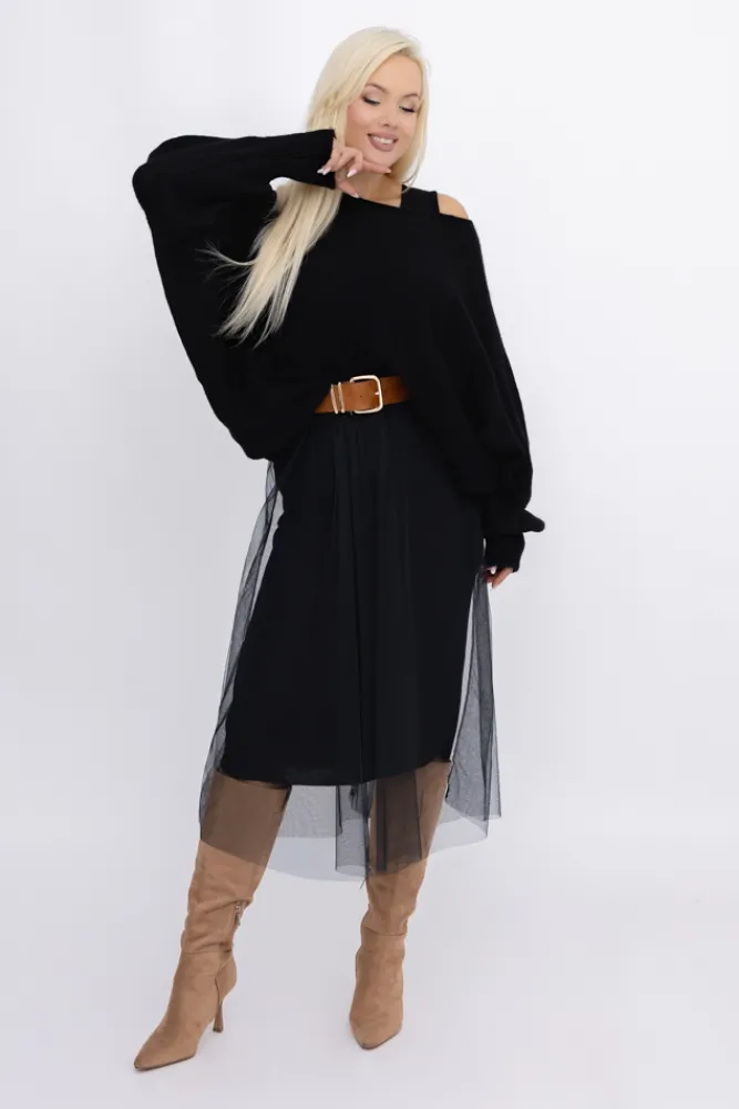 Damskie Włoski Komplet ze sweterkiem AMELIE