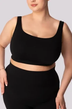 Damskie Polski Top prążkowany RIBBED