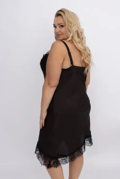 Włoski Czekoladowa Halka satynowa NURISEL