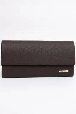 Damskie Czekoladowa matowa Torebka kopertowa EGUZI