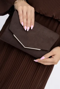 Damskie Polski Czekoladowa Torebka zamszowa VAZANTO