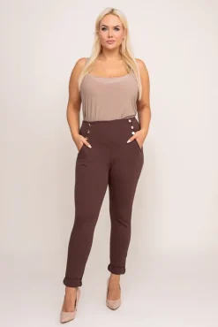 Damskie Włoski Czekoladowe Spodnie CIRIA