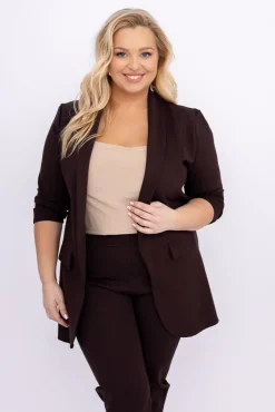 Damskie Polski Czekoladowy Garnitur CINTA