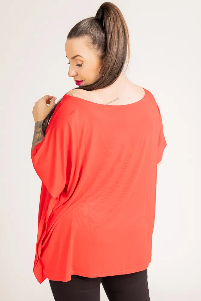 Damskie Polski Czerwona Bluzka MALPEZA