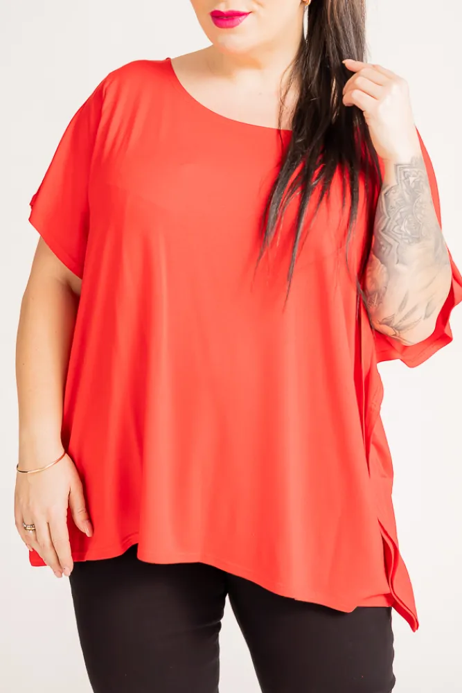 Damskie Polski Czerwona Bluzka MALPEZA