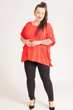 Damskie Polski Czerwona Bluzka MALPEZA