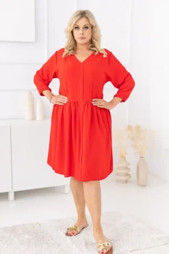 Polski Czerwona Sukienka AMANTE