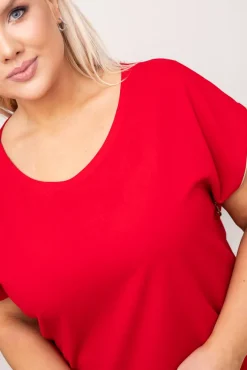 Polski Czerwona Sukienka CARBONA