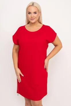 Polski Czerwona Sukienka CARBONA