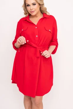 Polski Czerwona Sukienka IMALI