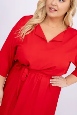 Polski Czerwona Sukienka KAMAYO