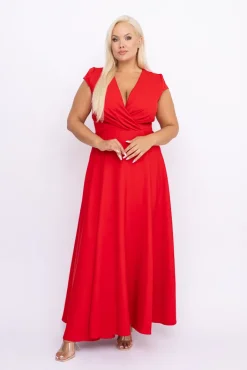 Polski Czerwona Sukienka LOREDANA