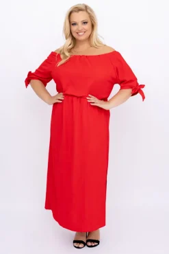 Polski Czerwona Sukienka NOBI