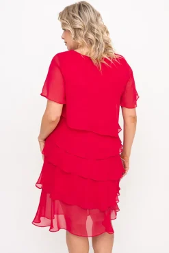 Polski Czerwona Sukienka ORINA