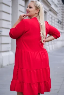 Polski Czerwona Sukienka TUTI