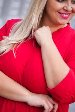 Polski Czerwona Sukienka TUTI