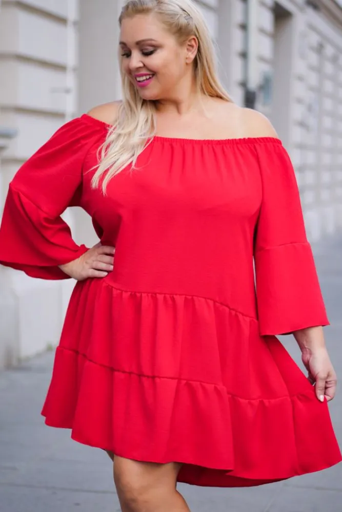 Damskie Polski Czerwona Tunika FISKARI