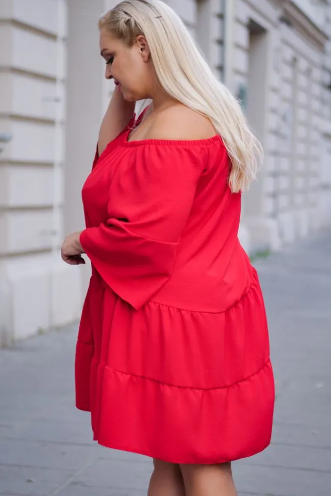 Damskie Polski Czerwona Tunika FISKARI