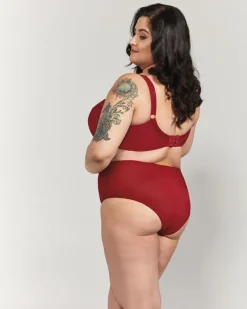 Polski Czerwone Figi CLARISA Wysoki Stan