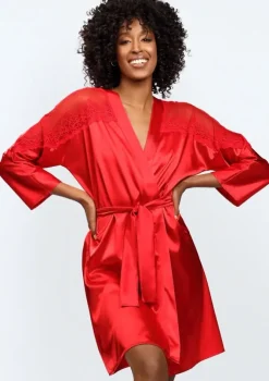 Polski Szlafrok satynowy FEMI