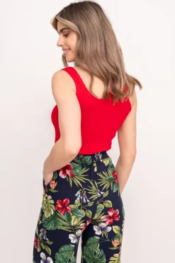 Damskie Polski Top prążkowany KARTIAGO